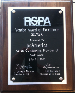 pcAmerica Vendro Excellence Award 2012